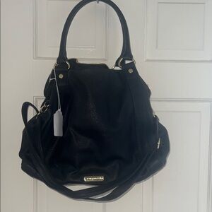 Black Leather Steve Madden Women's Bag